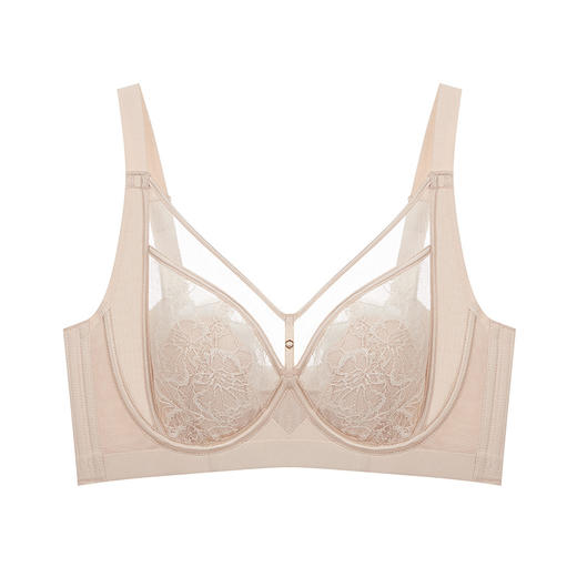 【先小显瘦❗️兔耳朵蕾丝大码内衣】挺拔更显瘦，提拉防下垂，超美超好看！新年文胸胖mm大胸显小调整型上托聚拢防下垂大胸马年本命年女薄D杯 商品图6