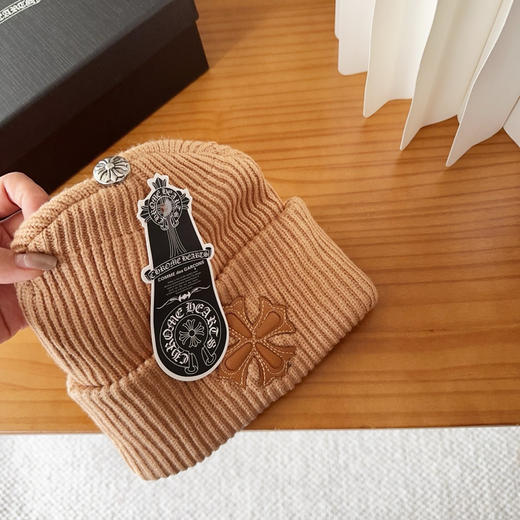 秋冬特惠💰150 克罗心秋冬款羊毛针织毛线帽 商品图4