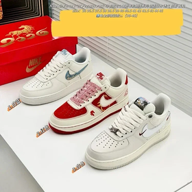 空军马年限定！中式刺绣+祥云图案 将国风设计在鞋子上！男女同款轻盈缓震运动鞋