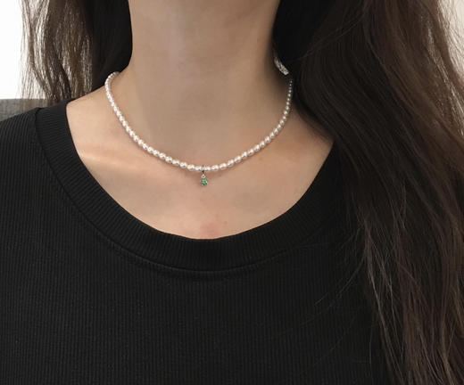 【私席真珠·新年盛宴】一口价·925银镶锆石无核淡水珍珠项链 3.5-5mm 商品图5