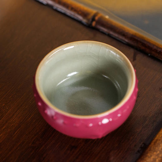 问鼎鼎峰系列天青乙巳战鼓杯（胭脂红） 商品图2