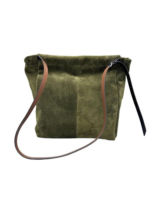 大容量牛皮麂皮抽绳包lv016 商品图1