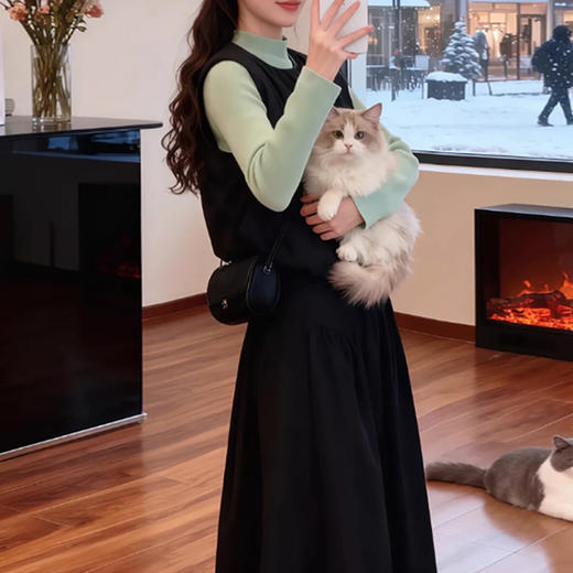 裁缝学苑AH111一整套韩系小香风马甲裙子套装纸样女装马甲半身裙样板 商品图3