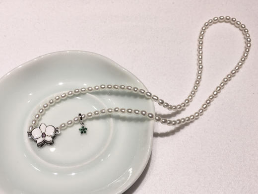 【私席真珠·新年盛宴】一口价·925银镶锆石无核淡水珍珠项链 3.5-5mm 商品图4