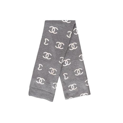 香奈儿字母灰保暖围巾 商品图3