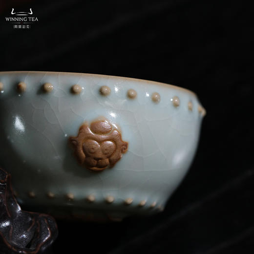 问鼎汝瓷天青猴首战鼓杯 商品图1