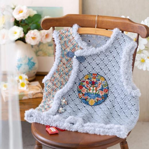 苏苏姐家常乐中式马甲手工diy编织钩针毛线团驼颜马甲材料包预 商品图2