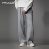 PINLI品立2026春季新款男士宽松垂感纯色直筒休闲长裤GD262117009 商品缩略图0