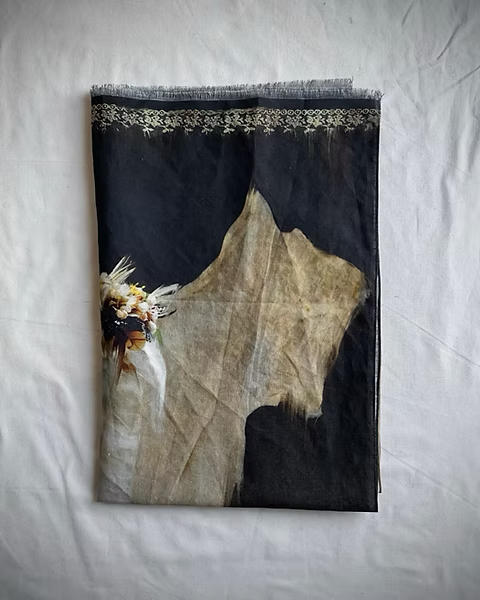 IA London 古董礼裙/燕尾服印花棉麻披肩 商品图6