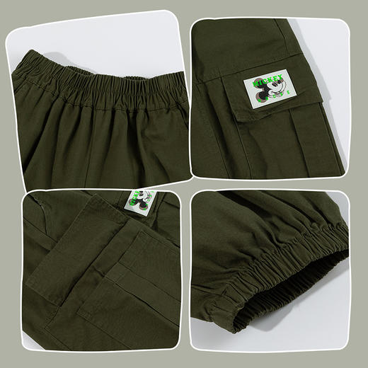 迪士尼（Disney）男童春秋耐磨工装裤透气休闲亲肤中大童长裤2026新款ZD1FK016 商品图5