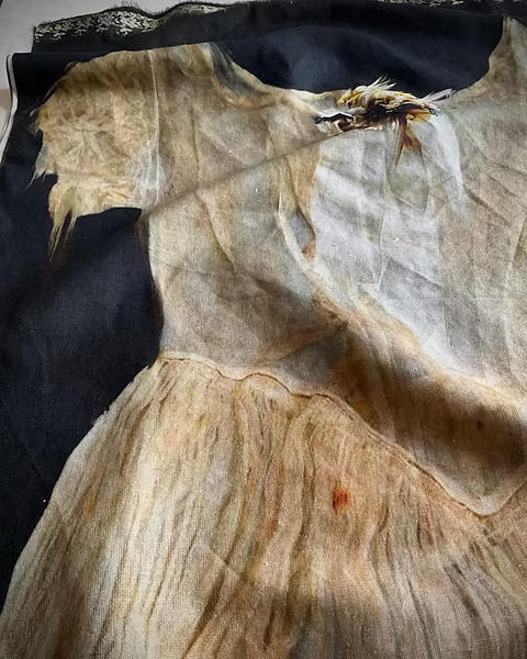 IA London 古董礼裙/燕尾服印花棉麻披肩 商品图4