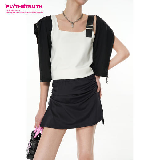 FTT Flythetruth  小步舞曲 纯欲设计感半身裙女夏季韩系辣妹短裙 商品图1