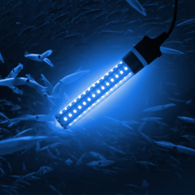 美国 LED水下诱鱼灯 水下潜水诱饵灯 6.5W 800流明 IP68防水