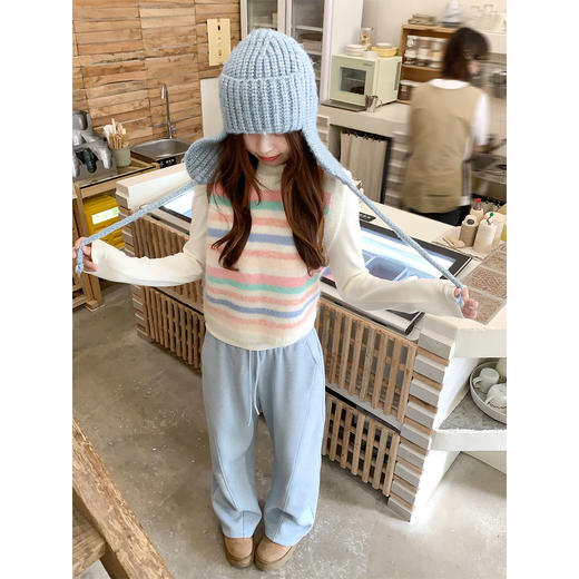 <曾小咸推荐>3.20现货秒杀 ！微信超特价！韩系撞色针织马甲 日常159.99 立减100 秒杀59.99！！ 商品图2