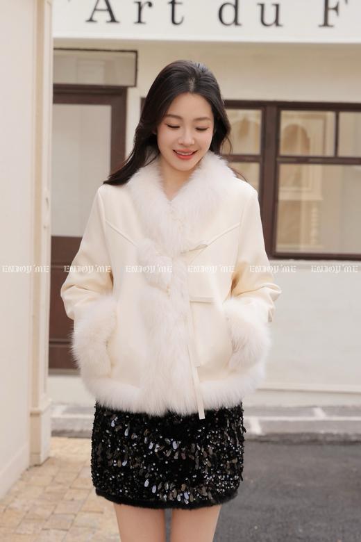 【门店同款】ENJOY冬季“暖冬软糖”狐狸毛皮草外套 168897472 商品图0