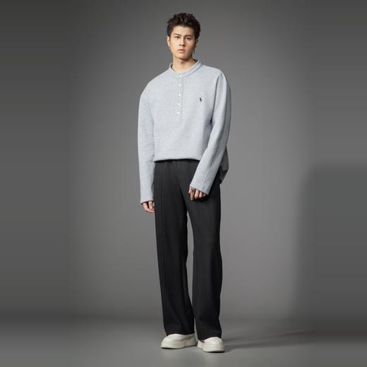 PINLI品立2026春季新款男士宽松垂感纯色直筒休闲长裤GD262117009 商品图4