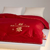 60支长绒棉婚嫁大豆被子全棉冬被加厚结婚陪嫁大红色新婚喜被春秋棉被芯 商品缩略图0