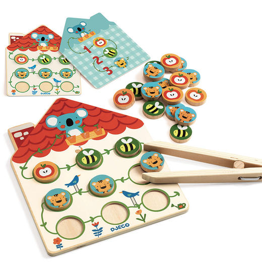 宝宝早教必备夹子排排队益智玩具锻炼手眼协调 商品图3