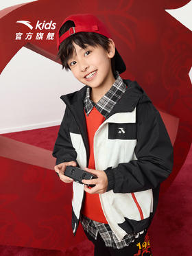 晴雨甲安踏儿童新年外套男大童摇粒绒2026新款马年保暖大童厚外套352618688S