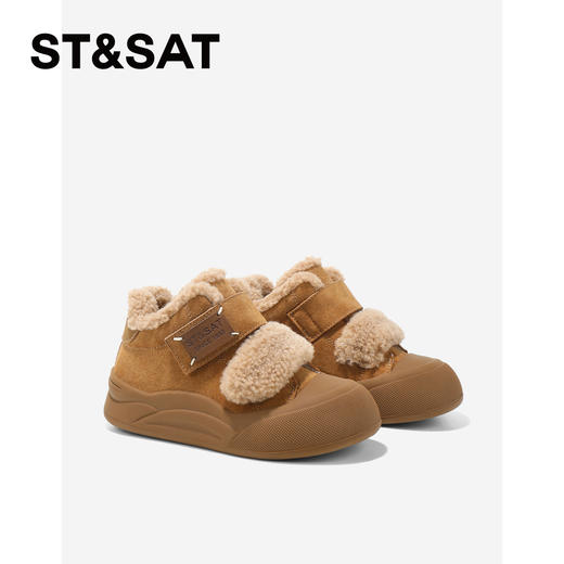 【童鞋】星期六包头防撞复古保暖男女童棉鞋SSD419DL2E 商品图1