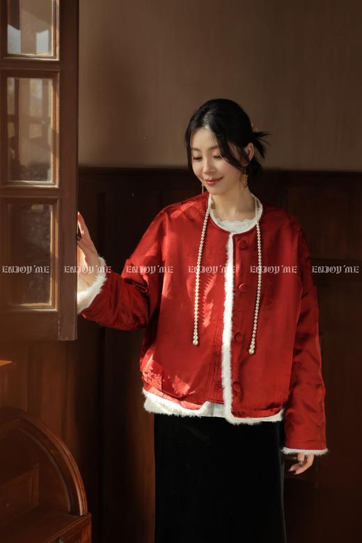 【门店同款】ENJOY冬季“烟火漫春”祥瑞启岁双面穿中式外套 169095244 商品图7