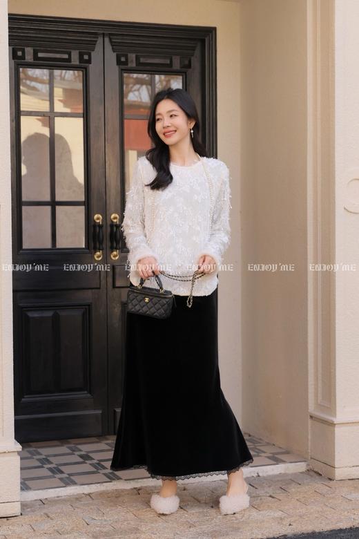 【门店同款】ENJOY冬季“烟火漫春”闪片绣花中式上衣 168995881 商品图7