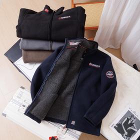 威冬季外贸出口单加厚保暖羊羔绒户外防寒立领抓绒夹克外套