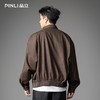 PINLI品立2026春季新款男士潮牌宽松翻领落肩袖纯色茄克外套上衣GD262104007 商品缩略图2