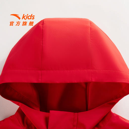 安踏儿童外套男小童新年红色上衣2026春节喜庆宝宝摇粒绒厚外套352619619S 商品图2
