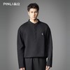 PINLI品立2026春季新款青年男士宽松立领落肩长袖T恤打底上衣潮牌GD262111006 商品缩略图3