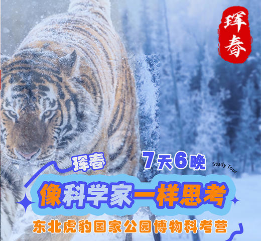 【已成团】寒假东北虎豹国家公园科考营7天6晚 商品图0