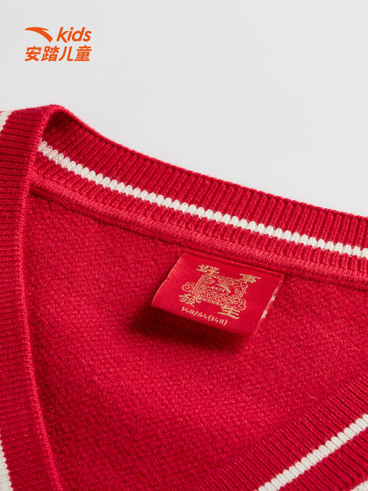 安踏儿童26新款马年限定新年款两件套套头衫可爱百搭时尚舒适亲肤362618613 商品图2