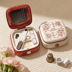 摩登主妇玫瑰假日针线盒家用备婚高质量新款带磁吸缝补针线包套装
