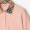 BURBERRY 巴宝莉 女士马术骑士徽标刺绣格纹衣领棉质短袖Polo衫 粉色 8110317 C2989 商品缩略图1