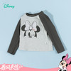 迪士尼（Disney）女童长袖T恤甜美运动休闲撞色7A级抗菌插肩袖2026春季新款上衣ZD1FS034 商品缩略图4