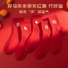 马年红袜子男女本命年中筒袜刺绣大红色棉袜新年结婚情侣一对长袜 商品缩略图1
