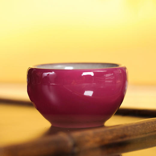 问鼎哥窑传世哥窑大战鼓杯（胭脂红） 商品图1