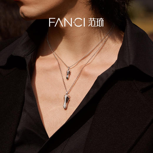 Fanci范琦 马首系列以梦为马项链水纹款轻奢新年送男友生日礼物 商品图4