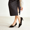 千百度钻带羊皮细高跟鞋女2026春季新款尖头玛丽珍通勤浅口单鞋A26125030 商品缩略图2