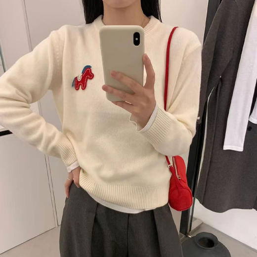 新年本命年【小马布贴羊毛衫】开团啦！经典圆领版型，不挑身材不挑肩，小个子/微胖姐妹都能穿！ 商品图4