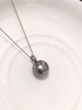 【私席真珠·新年盛宴】18k金镶大溪地铂金灰吊坠 不含链子 11-12mm 圆 商品缩略图0
