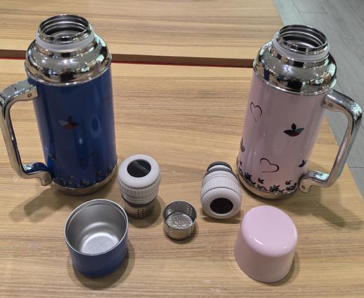 【春上新】【大白兔直播】10楼菲仕乐  比翼鸟不锈钢保温杯粉蓝2件套   吊牌价1280元  活动价399元 商品图2