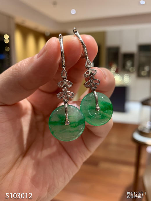 5103012，平安扣耳坠。具体价格微信咨询 商品图2