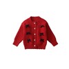 Hania2026年新年女童红色针织开衫秋冬新款中小童韩版蝴蝶结长袖毛衣套装90-140★ 商品缩略图5