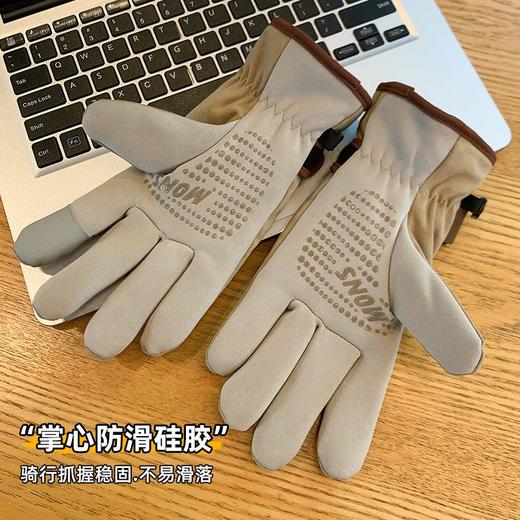手套女冬季新款加绒加厚保暖户外骑行电动车耐磨防风防寒保暖手套 商品图3