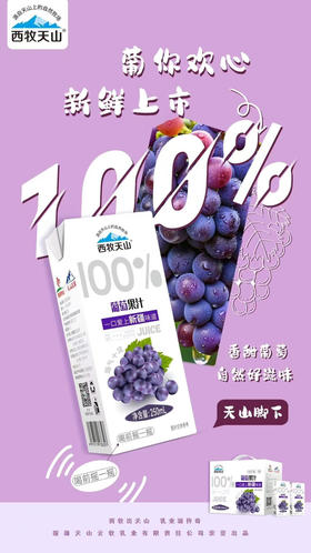 严选新疆红葡萄，地道新疆味，浓郁葡萄风味 ：采用优质红葡萄为原料，先进工艺浓缩后还原，经过超高温瞬时杀菌，进行无菌罐装，保留了葡萄的原始风味，口感纯正、酸甜适中、果香浓郁12盒×250ml