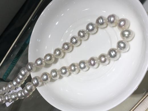 【私席真珠•新年盛宴】Paspaley圈纹珠 澳白螺纹珍珠项链10.1-12.6mm 天然形状 颗颗独一无二 约43cm S925银扣子 商品图0