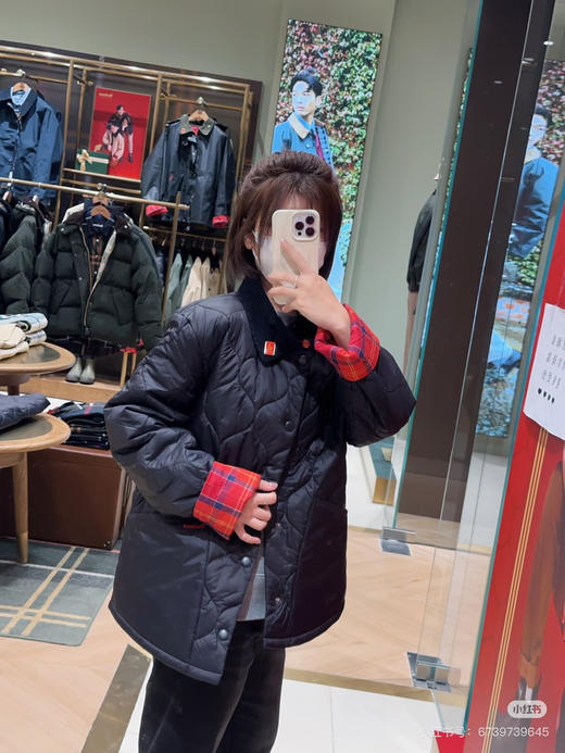【秒杀价已调 直接拍】Barbour 限定款 巴恩 男女同款 红黑撞色棉衣  过年 开启喜运模式 商品图12