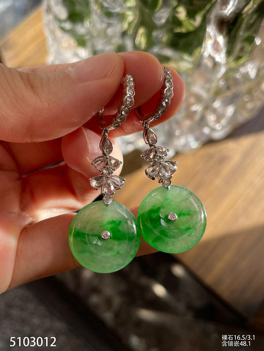 5103012，平安扣耳坠。具体价格微信咨询 商品图5