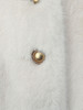 奶白色毛绒感短款圆领外套 金属纽扣双口袋修身显瘦秋冬温柔气质名媛风百搭上衣 商品缩略图3